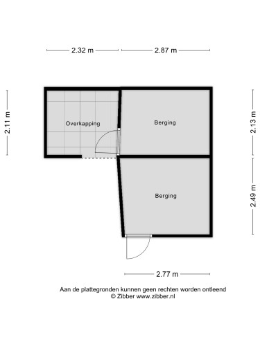 Plattegrond niet in brochure