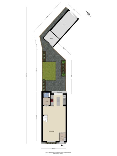 Plattegrond niet in brochure