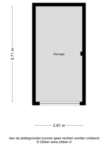 Plattegrond niet in brochure
