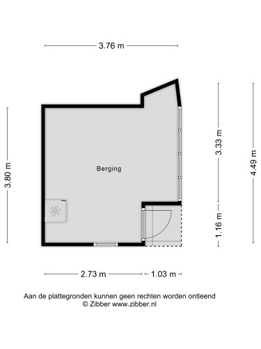 Plattegrond niet in brochure