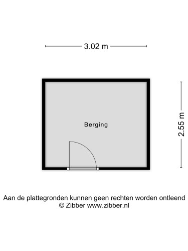 Plattegrond niet in brochure