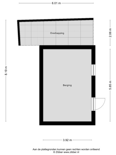 Plattegrond niet in brochure