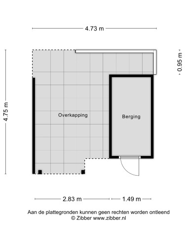 Plattegrond niet in brochure