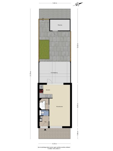 Plattegrond niet in brochure