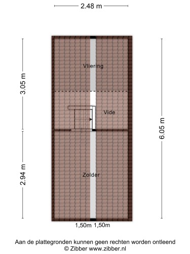 Plattegrond niet in brochure