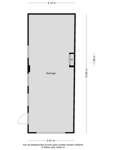 Plattegrond niet in brochure