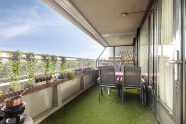 Zonnig balkon
