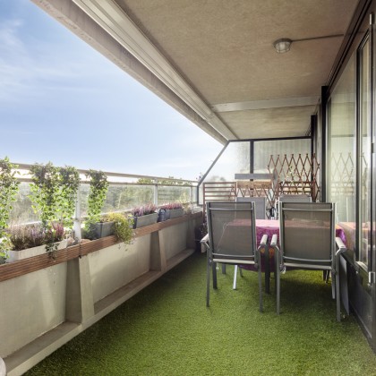 Zonnig balkon