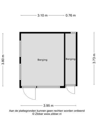 Plattegrond niet in brochure