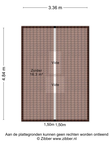 Plattegrond niet in brochure