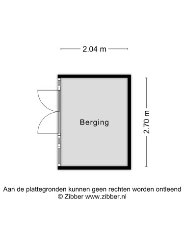 Plattegrond niet in brochure