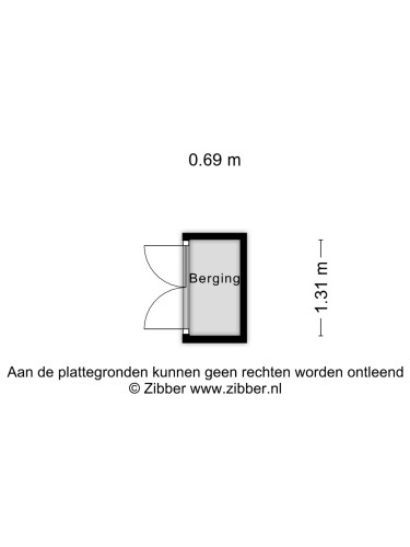 Plattegrond niet in brochure