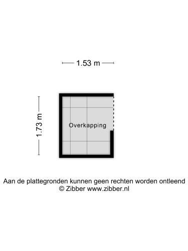 Plattegrond niet in brochure