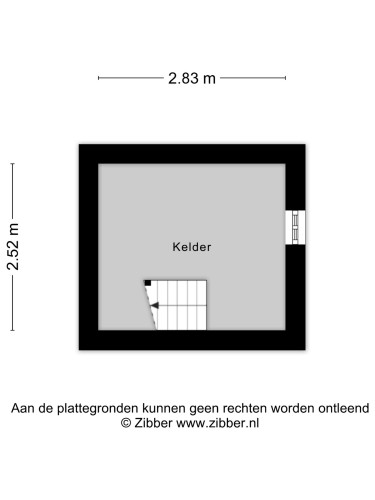 Plattegrond niet in brochure
