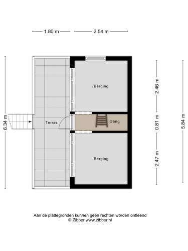 Plattegrond niet in brochure