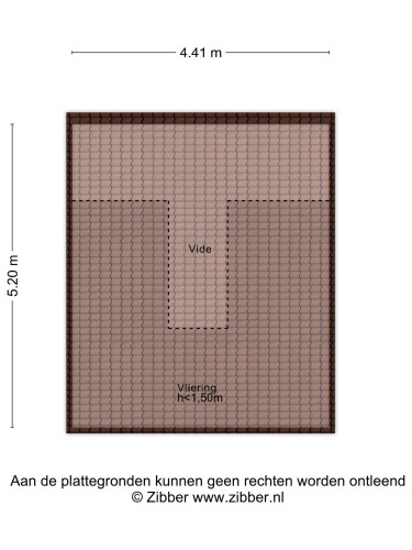 Plattegrond niet in brochure