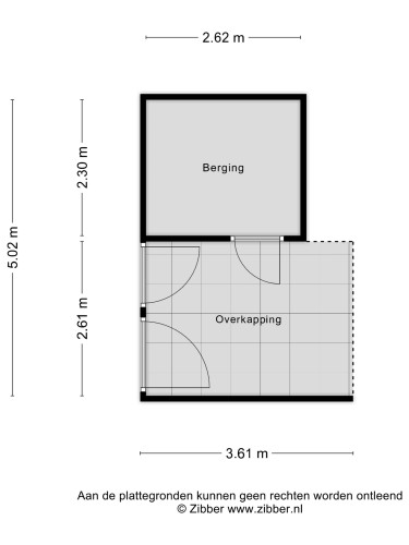 Plattegrond niet in brochure