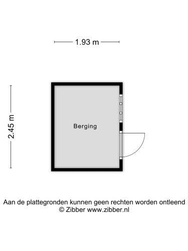 Plattegrond niet in brochure