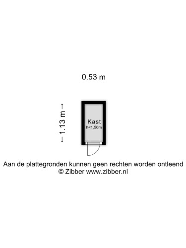 Plattegrond niet in brochure