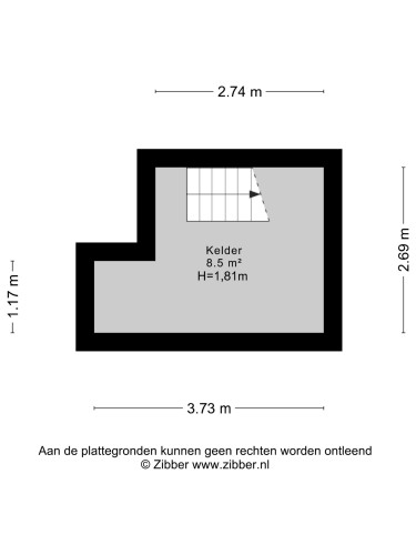 Plattegrond niet in brochure