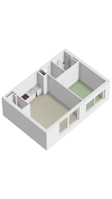 Plattegrond niet in brochure
