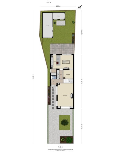 Plattegrond niet in brochure