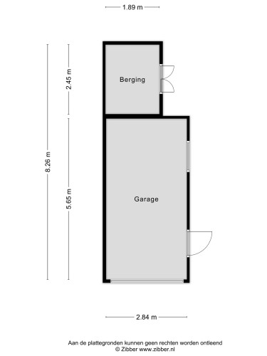 Plattegrond niet in brochure