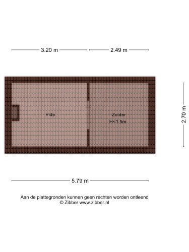Plattegrond niet in brochure
