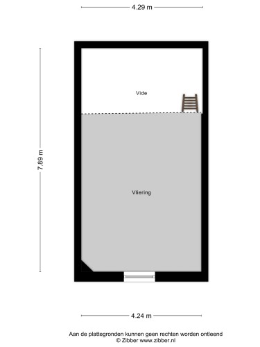 Plattegrond niet in brochure
