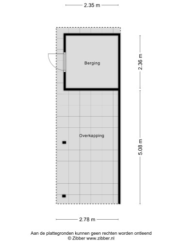 Plattegrond niet in brochure
