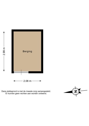 Plattegrond niet in brochure