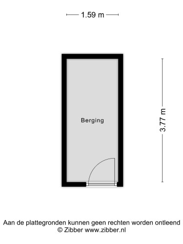 Plattegrond niet in brochure