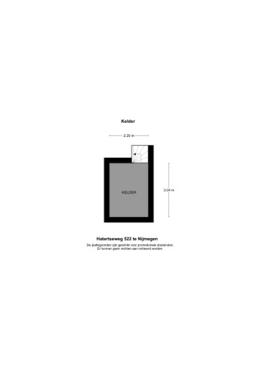 Plattegrond niet in brochure