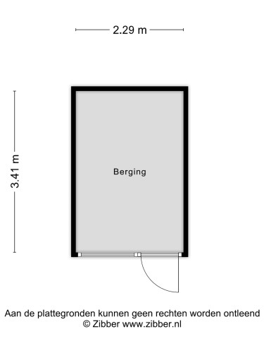 Plattegrond niet in brochure