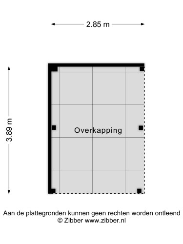 Plattegrond niet in brochure
