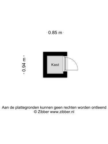 Plattegrond niet in brochure