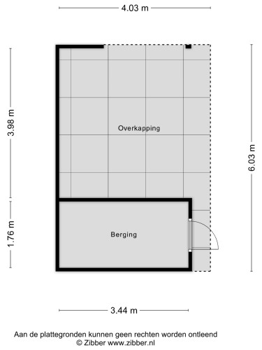 Plattegrond niet in brochure