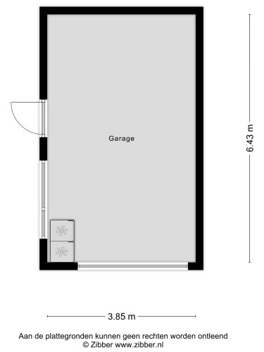 Plattegrond niet in brochure
