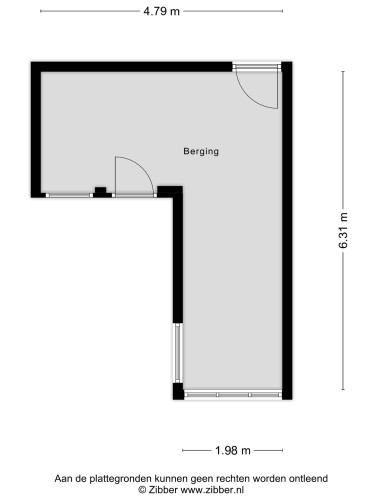 Plattegrond niet in brochure