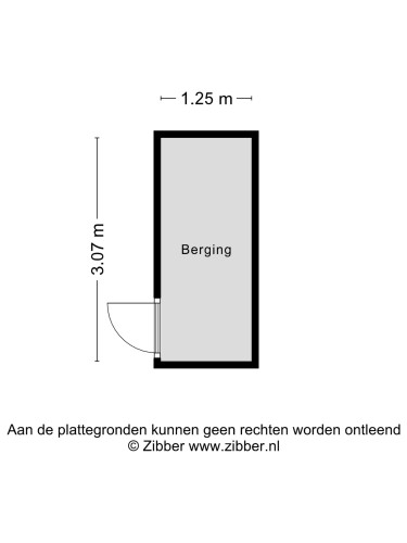 Plattegrond niet in brochure
