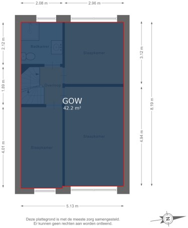 Plattegrond niet in brochure