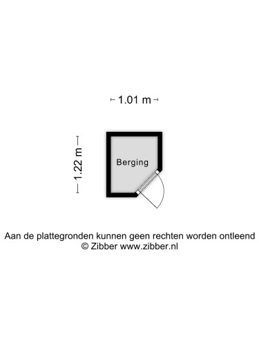 Plattegrond niet in brochure
