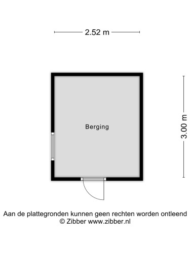 Plattegrond niet in brochure