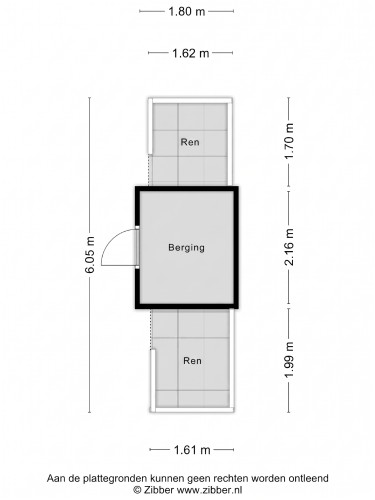 Plattegrond niet in brochure