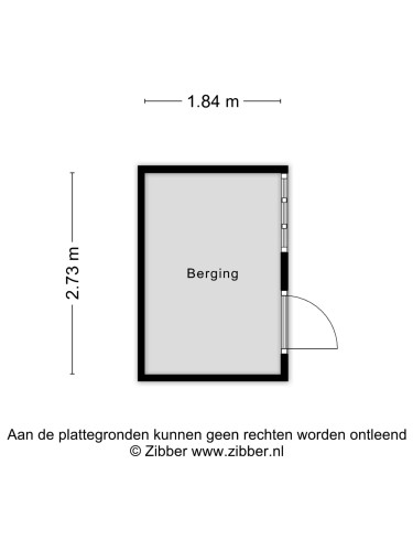 Plattegrond niet in brochure