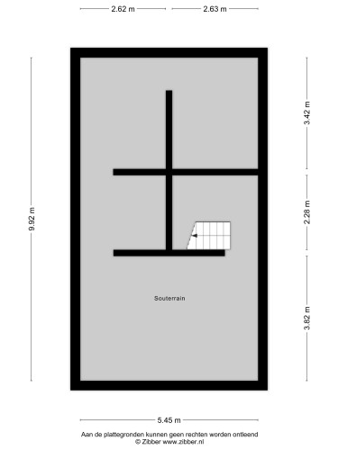 Plattegrond niet in brochure