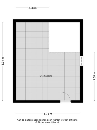 Plattegrond niet in brochure
