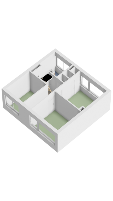 Plattegrond niet in brochure