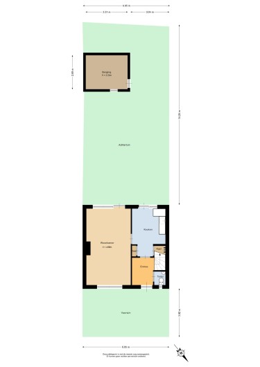 Plattegrond niet in brochure