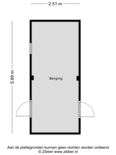 Plattegrond niet in brochure